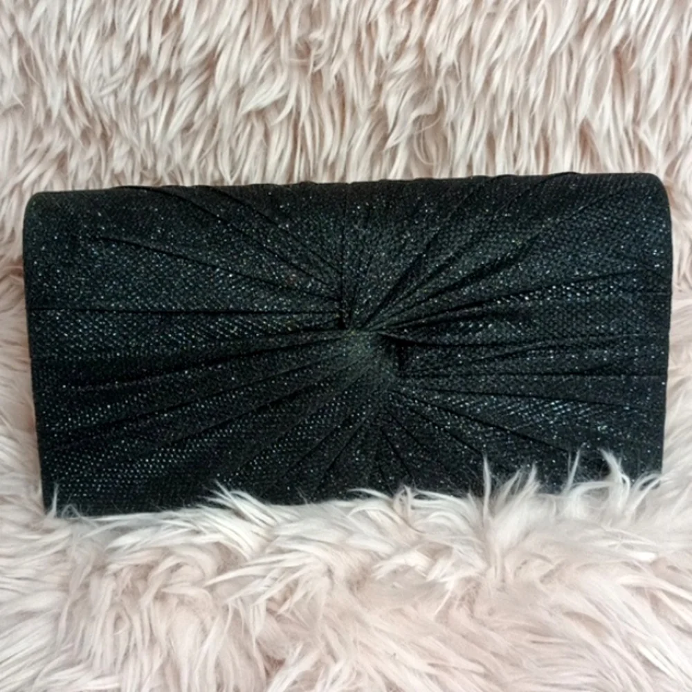 Shimmer Evening Formal Glitter Sparkle Envelope Clutch